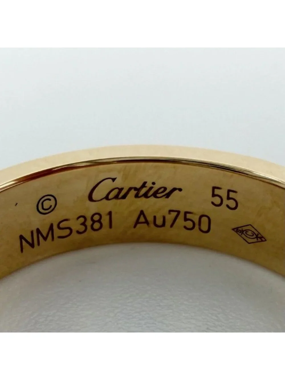 Cartier Ring Love Small Pave 18k YG Gold 88 Diamonds